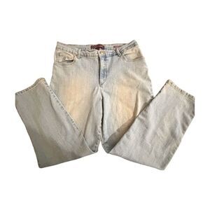 Gloria Vanderbilt Amanda Jeans Size 16 Light Blue High Rise Straight Leg